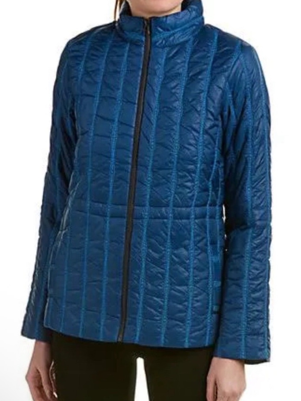 CAbi Teal Poseidon Puffer Lightweight Quilted Zip Up Jacket Size L